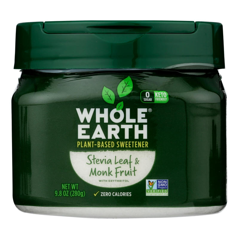 Whole Earth Sweetener Co Monk Fruit & Stevia Sweetener, 9.8 Oz, Case of 8