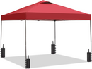 Ainfox 10 x 10 ft Pop-Up Canopy  Patio Canopy With 4 Sand bags For Patio,Garden,Party