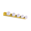 DecorBites™ Macaron Style Metallic Vanity Light Fixture - Pink/Yellow - 3/4 Lights for Bedroom Wall Lighting