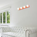 DecorBites™ Macaron Style Metallic Vanity Light Fixture - Pink/Yellow - 3/4 Lights for Bedroom Wall Lighting