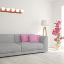 DecorBites™ Macaron Style Metallic Vanity Light Fixture - Pink/Yellow - 3/4 Lights for Bedroom Wall Lighting