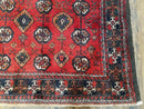 4 x 8 Handmade Baluch Afghan Turkoman Tribal Wool Rug Organic Dyes 8x4 Carpet