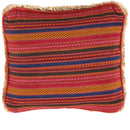 Fine Hand knotted Gabbeh pillow 15"X 16"