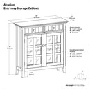 Acadian - Handcrafted Entryway Storage Cabinet