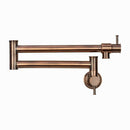 Copper Pot Filler Kitchen Faucet Wall-Mounted