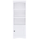 Laughlin 4-shelf Engineered Wood Media Tower White