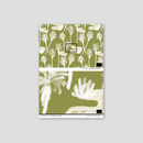 Palm Oasis Wallpaper, olive green and white