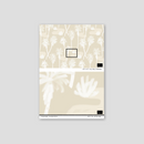 Palm Oasis Wallpaper, neutral and white