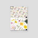 California Native Wallpaper, white and multicolor