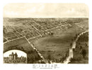 Vintage Map of Ionia, Michigan 1868