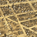 Vintage Map of Marshall, Michigan 1868
