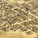 Vintage Map of Romeo, Michigan 1868