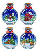 Christmas Bottles 179CS Counted cross stitch kit with plastic canvas