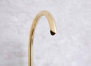 Unlacquered Brass Bathroom 3-Hole Faucet, Widespread Antique bathroom Faucet