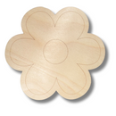 Unfinished Wood Etched Girls Flower Shape | Paint By Line Crafts | up to 30" DIY