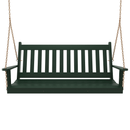 Keystone Amish Co. 6 Foot Franklin Porch Swing, Dark Green