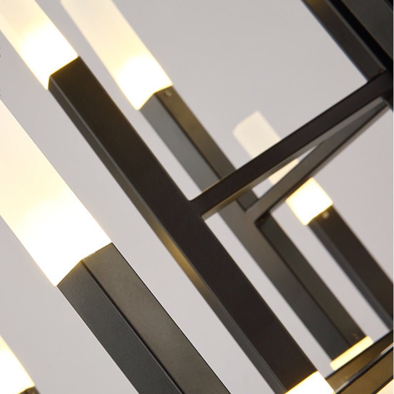 Mirodemi® Gold/Black Postmodern LED Chandelier For Living Room, Lobby, Restaurant