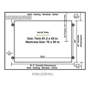 Keystone Amish Co. Hampton Twin Size Wood Daybed Swing