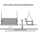 Keystone Amish Co. Franklin English Recycled Plastic Swing Chair, Tudor Brown