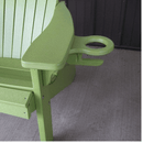 Keystone Amish Co. 5 Foot Franklin Recycled Plastic Swing Bed, Turf Green