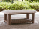 Dolan Creek - Rectangular Cocktail Table - Beige / Brown