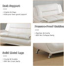 Creamy White 2 Piece Sofa Set Living Room Modern Style