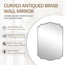 Stainless Steel Wall Mount Vanity Mirror 22x30 Asymmetrical Frame