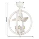 18" Cairns DC Motor Modern Downrod Mount Reversible Ceiling Fan with Lighting and Remote Control