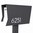 Retrobox-2.0 in TEXTURED GRAY METALLIC - Modern Mailbox