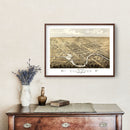 Vintage Map of Columbus, Wisconsin 1868
