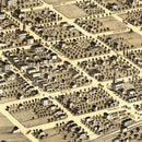 Vintage Map of Columbus, Wisconsin 1868