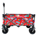 Utility Park Garden Cart Tool Customized Color Folding Camping Trolley Outdoor Picnic Beach Wagon, Red