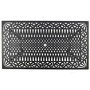 Ornate Outdoor Mesh Aluminum Black 68-in Rectangle Patio Dining Table