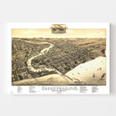 Vintage Map of Sheboygan, Wisconsin 1885