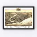 Vintage Map of Sheboygan, Wisconsin 1885