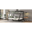 Metal Twin XL over Queen Bunk Bed for Teens and Adults,Space-Saving/Noise Reduced/No Box Spring Needed