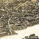 Vintage Map of Whitewater, Wisconsin 1885