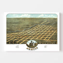 Vintage Map of Austin, Minnesota 1870