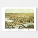Vintage Map of Hastings, Minnesota 1867