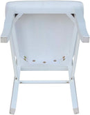 Madrid Ladderback Dining Chairs Set Of Two White Finish