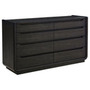 Leandro 4-piece California King Bedroom Set Burnished Black