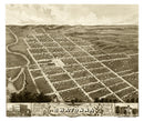 Vintage Map of Owatonna, Minnesota 1870