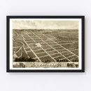 Vintage Map of Owatonna, Minnesota 1870