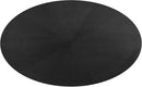 Crossroads 71 Inch Oval Wood Dining Table Black Seats 6 Easy To Assemble