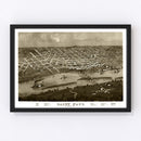 Vintage Map of St. Paul, Minnesota 1867