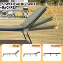 Folding Camping Cot for Adults,  5-Angle Adjustable Camping Cot Heavy Duty Outdoor Bed with Carry Bag,1200 D Layer Oxford Travel Camp Cots