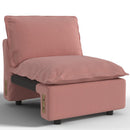 Ainfox Module Sofa Oversized Sectional Sofa Pink For Living Room