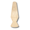 Unfinished Wood Etched Lava Lamp Shape | Paint By Line Crafts | up to 30" DIY