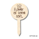 Unfinished Wood Funny Plant Stakes | 24 Options | 5" Tall | 1/8" Wood | Wood Craft Cutout
