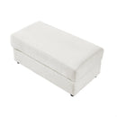 Modern Style Single Sofa with Storage, Movable Ottoman, USB Ports, Cup Holders, Phone Holder, Beige Corduroy, 41.7'